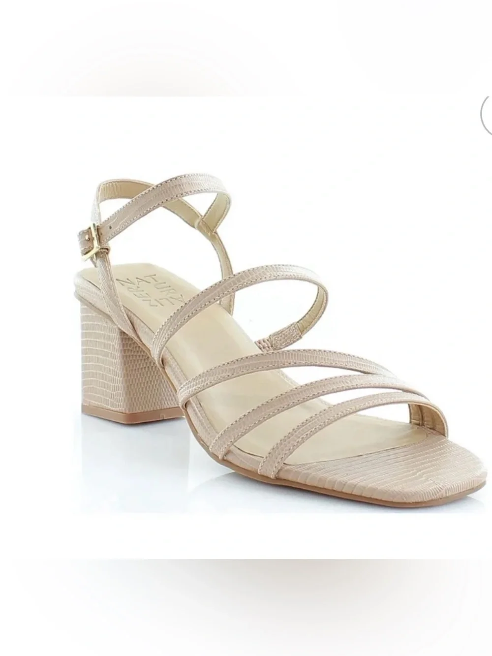 Naturalizer Women's Niko Ankle Strap Dress Sandal Crème Brulee 7.5